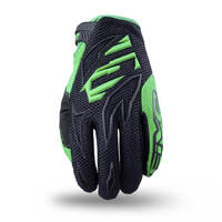 FIVE MXF-3 MX Gloves Black/Fluro Green