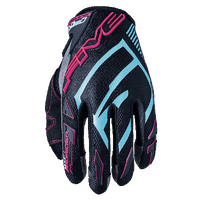 FIVE MXF Prorider-S MX Gloves Ladies Grey/Blue/Pink