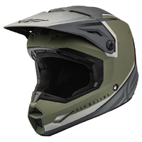 FLY Kinetic Helmet Vision Olive Green Grey