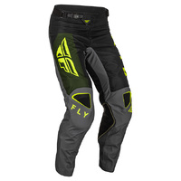 FLY Kinetic Pants 2023 Jet Black Olive Green Hi Viz