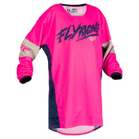 FLY Kinetic Youth Jersey 2023 Khaos Pink Navy Tan