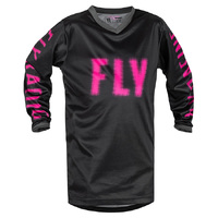 FLY F-16 Youth Jersey 2023 Black Pink