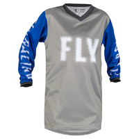 FLY F-16 Youth Jersey 2023 Grey Blue