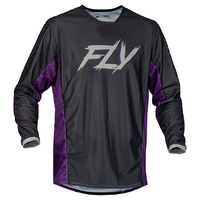 FLY Kinetic Jersey 2023.5 Mesh Rave Black Purple Silver