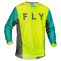 FLY Kinetic Jersey 2023.5 Mesh Kore Hi Viz Teal Grey