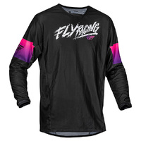 FLY Kinetic Youth Jersey 2023.5 Mesh Khaos Black Purple Pink