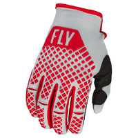 FLY Kinetic Youth Gloves 2023 Red Grey