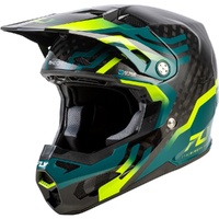 Fly Racing Helmet 2026 Formula S Carbon Byte Black/Teal/Lime 