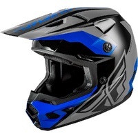 Fly Racing Helmet 2026 Kinetic Crest Grey/Black/Blue 