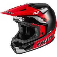 Fly Racing Helmet 2026 Kinetic DBK Black/Red/Grey 