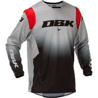 Fly Racing Jersey 2026 Kinetic DBK Grey/Black/Red 