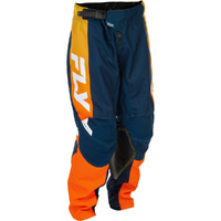 Fly Racing Pants 2026 Kinetic Navy/Orange Kids 