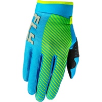 Fly Racing Gloves 2026 F-16 Blue/Hi-Vis Kids 