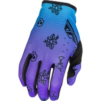 Fly Racing Gloves 2026 Lite Outline Purple/Blue/Black Kids 