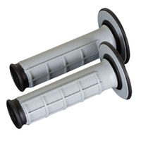 Renthal Grey/Black Dual Compound Half Waffle MX Grips