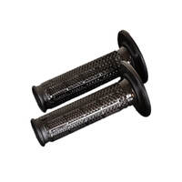 Renthal Black/Black Ultra Tacky Half Waffle MX Tapered Grips