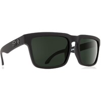 Spy Sunglasses Helm Soft Matte Black - Happy Gray Green