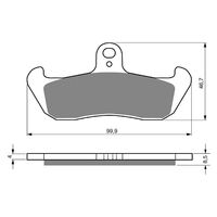 Goldfren Front Brake Pads for Husqvarna CR125 1991 (S3 X2)