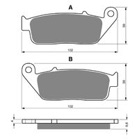 Goldfren Front Brake Pads for Triumph TIGER 800XRX low 2017-2021 (S3 X2)