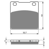 Goldfren Front Brake Pads for Suzuki RG250W 1983 (S3 X2)