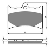 Goldfren Front Brake Pads for SACHS 800 ROADSTER V2 2000-2004 (S3 X2)