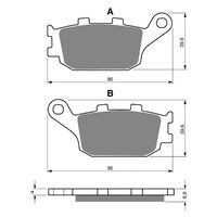 Goldfren Rear Brake Pads for Yamaha MT07LA 2016-2021 (S3 X2)