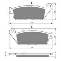Goldfren Front Brake Pads for Triumph THUNDERBIRD SPORT 1998-2004 (GP5 X2)