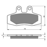 Goldfren Rear Brake Pads for KTM 600 LC4 (MX) 1990 (K5 X2)