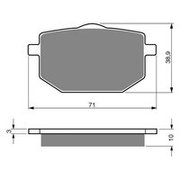 Goldfren Front Brake Pads for Yamaha XT600Z TENERE 1986-1988 (S3 X2)