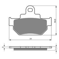 Goldfren Front Brake Pads for Suzuki LS650 Savage 1986-2004 (S3 X2)