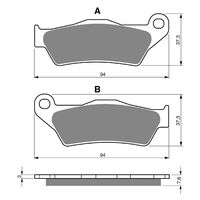 Goldfren Front Brake Pads for Sherco 250 SEFR (4T) 2019 (S3 X2)