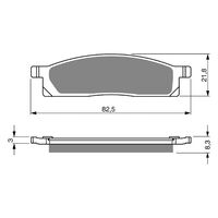 Goldfren Brake Pads GF034K5