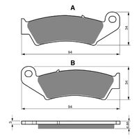 Goldfren Front Brake Pads for GasGas 400 PAMPERA 2006-2007 (S3 X2)