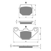 Goldfren Front Brake Pads for Suzuki RM80 1986-1995 (K5 X2)