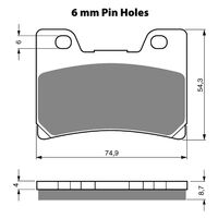 Goldfren Front Brake Pads for Yamaha FZR1000 1991-1993 (S3 X2)