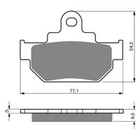 Goldfren Front Brake Pads for Suzuki DR600S 1984-1989 (K5 X2)