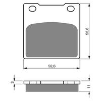 Goldfren Front Brake Pads for Honda CB750C Custom 1981 (S3 X2)