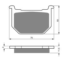 Goldfren Front Brake Pads for Suzuki GS1100GK 1982-1986 (S3 X2)