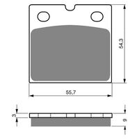 Goldfren Rear Brake Pads for BMW K75S 1983-1996 (S3 X2)