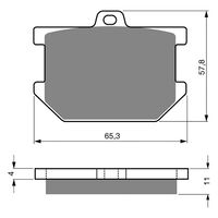 Goldfren Front Brake Pads for Yamaha XS750 1977-1979 (S3 X2)