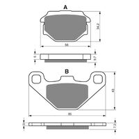 Goldfren Rear Brake Pads for Husqvarna TE610 1991-1995 (S3 X2)