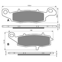 Goldfren Front Brake Pads for Kawasaki KLR650 1990-2005 (S3 X2)