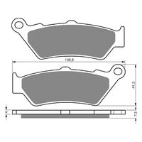 Goldfren Rear Brake Pads for Moto Guzzi 1100 CALIFORNIA VINTAGE 2011 (S3 X2)