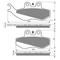 Goldfren Front Brake Pads for Gilera 180 DNA BREMBO 2000-2003 (S3 X2)