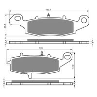 Goldfren Front Right Brake Pads for Kawasaki VN1700 CLASSIC TOURER 2009-2013 S3