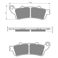 Goldfren Rear Brake Pads for Honda ST1100 ABS 1996-2002 (S3 X2)