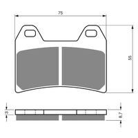 Goldfren Front Brake Pads for BMW F800R 2009-2014 (S3 X2)