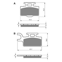 Goldfren Front Brake Pads for Suzuki RM65 2003-2005 (K5 X2)