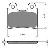Goldfren Front Brake Pads for GasGas TXT TRAILS 300 2004-2013 (K5 X2)