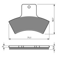 Goldfren Rear Brake Pads for Polaris MAGNUM 325 4x4 2002 (K5 X2)